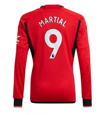 Manchester United Anthony Martial #9 Hjemmebanetrøje 2023-24 Lange ærmer